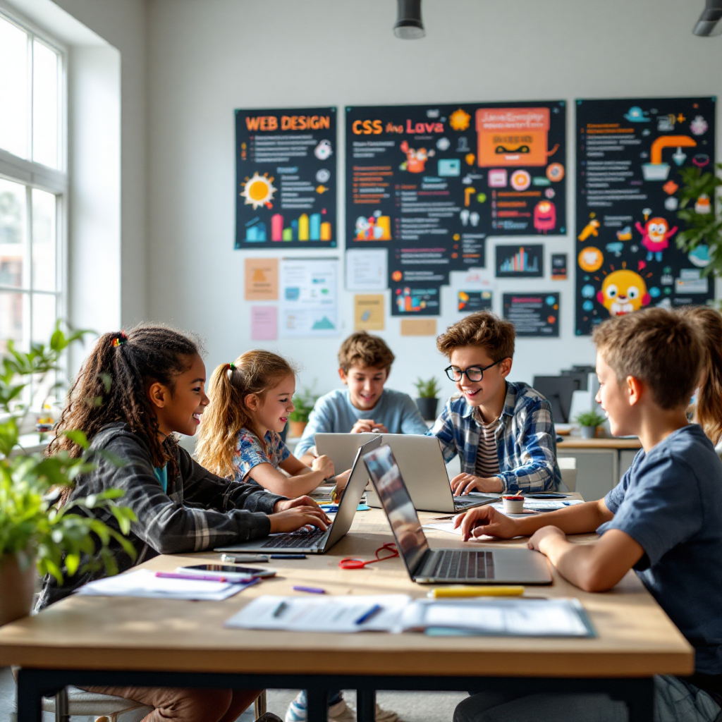 Students learning to build with AI